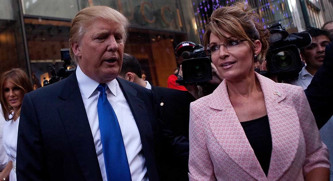 Donald Trump and Sarah Palin in New York in 2010