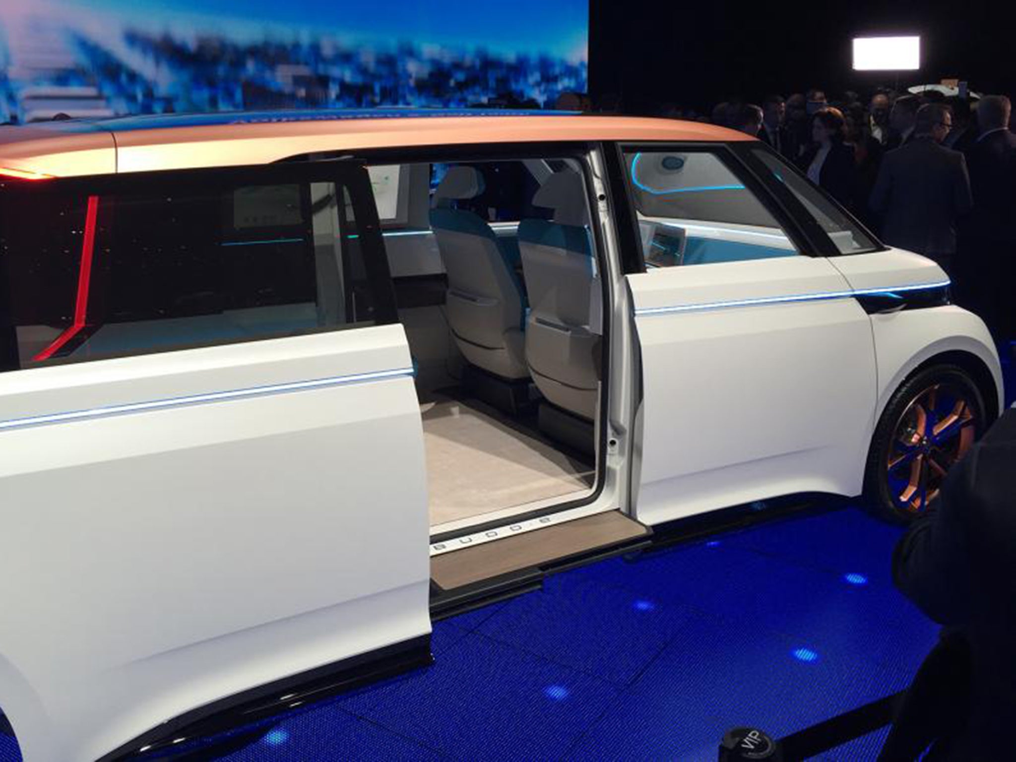 The car was unveiled at America’s Consumer Electronics Show