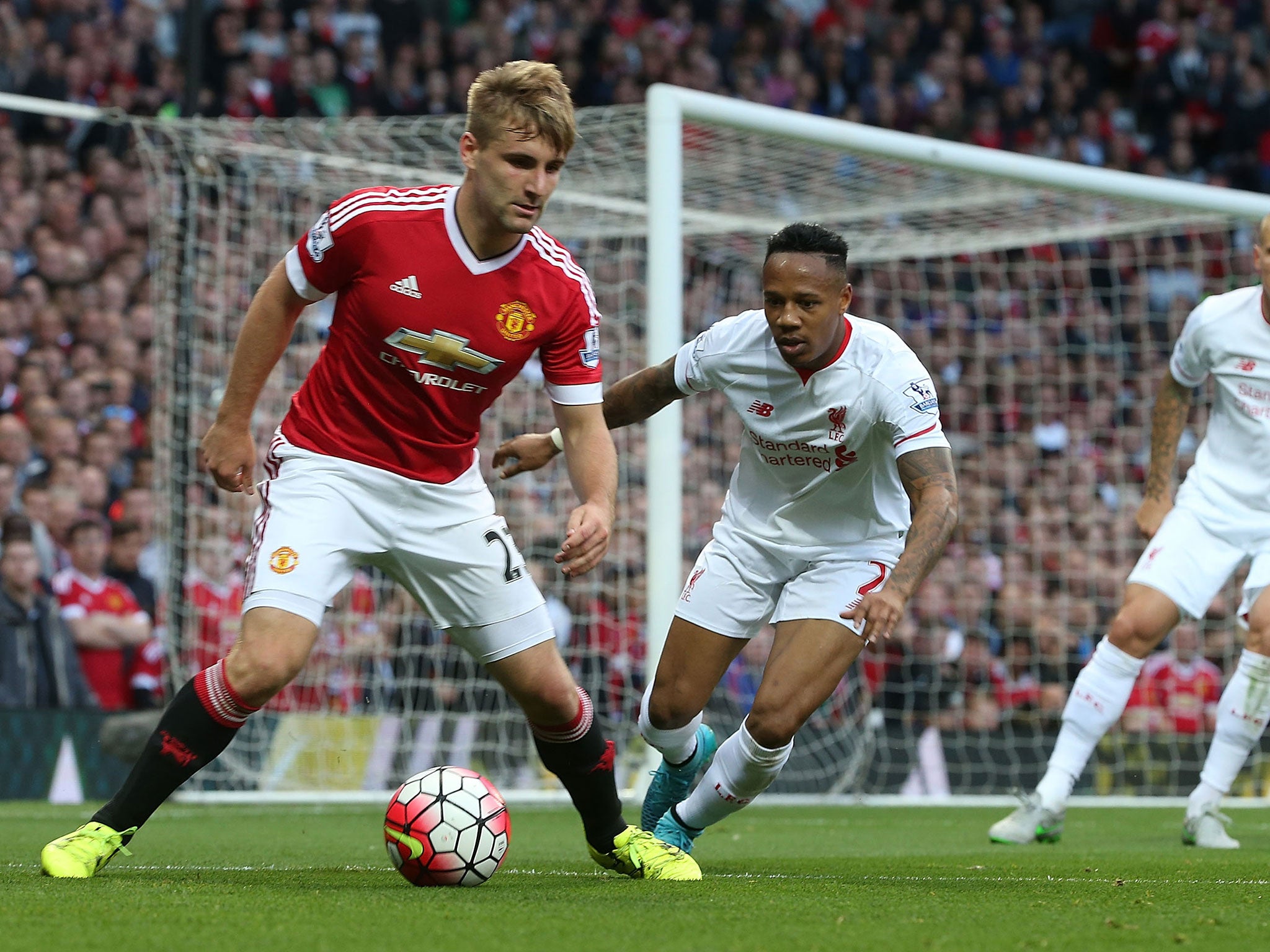 ... and Manchester United defender Luke Shaw