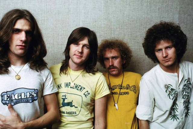 <p>The Eagles: Glenn Frey, Randy Meisner, Bernie Leadon and Don Henley in 1973</p>
