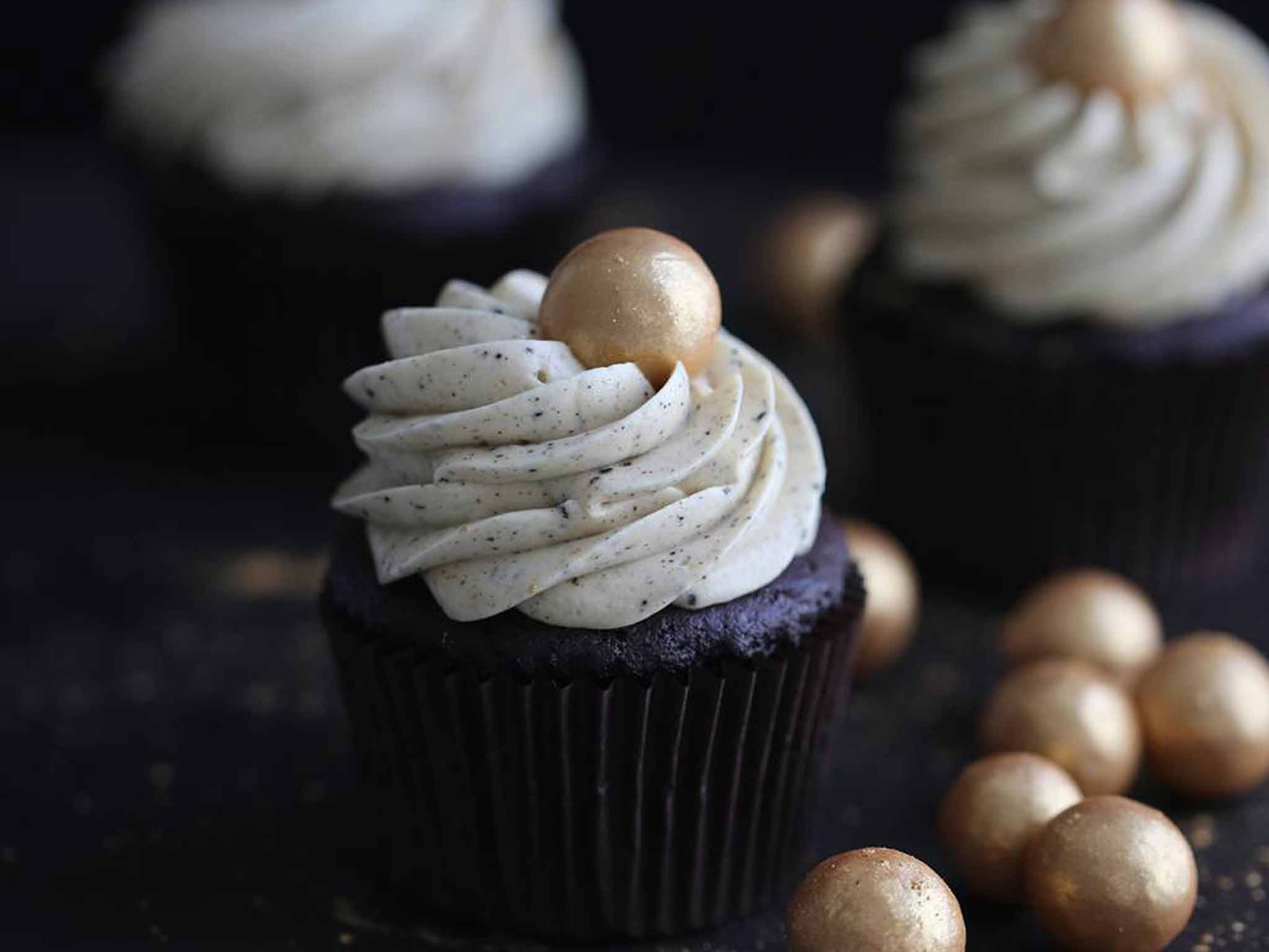 It takes all sorts: cupcakes made with liquorice products from the Danish firm Lakrids