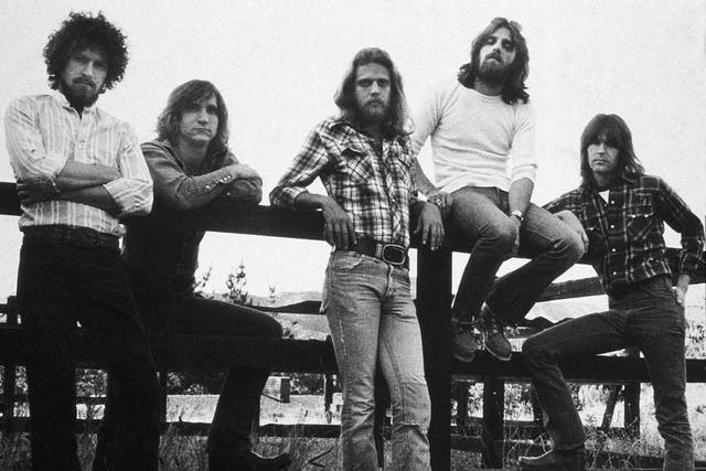 The Eagles in 1976, left to right, Don Henley, Joe Walsh, Don Felder, Frey and Randy Meisner. 'We were like a powder keg,' said Frey