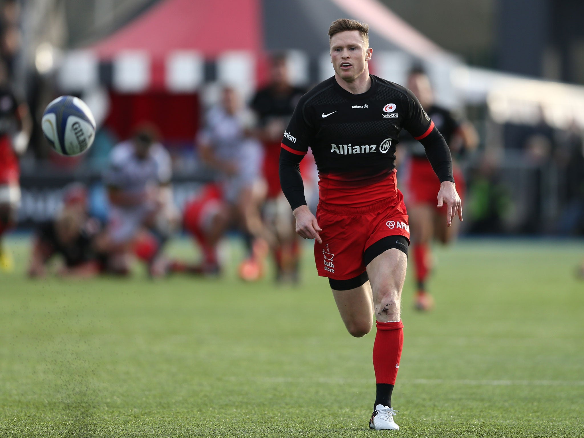 Saracens wing Chris Ashton has been banned for 10 weeks, ruling him out of the Six Nations