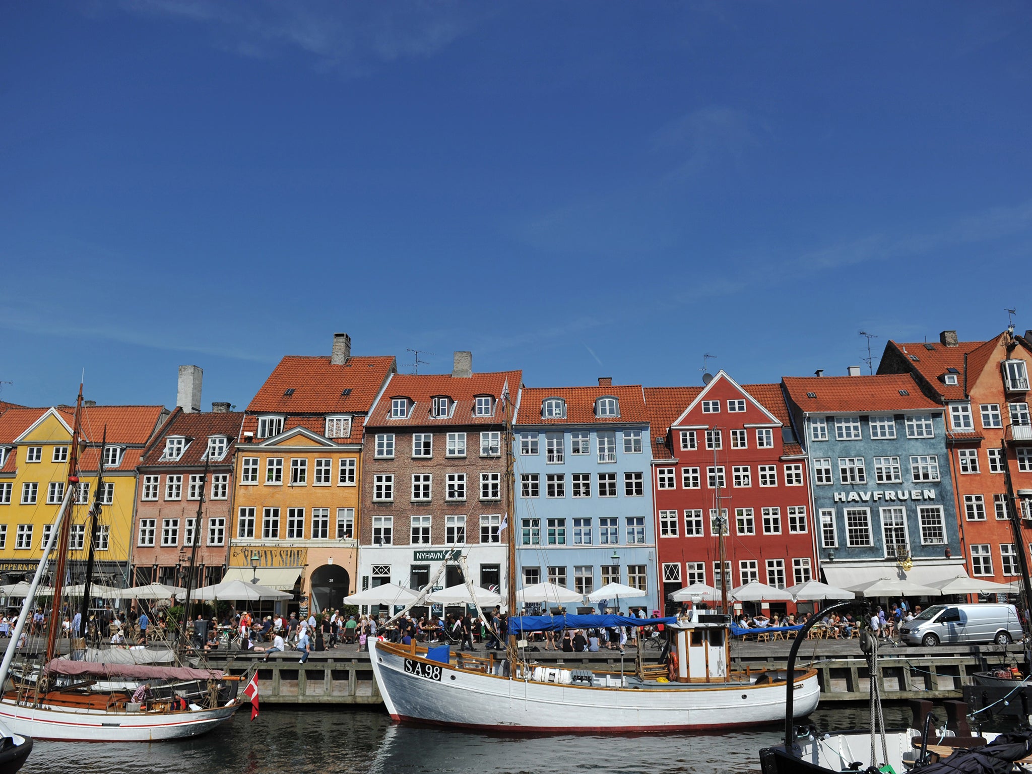 Nyhavn in Danish capital Copenhagen