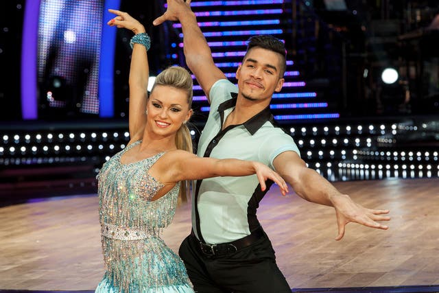 Louis Smith taking part in Strictly Come Dancing in 2012