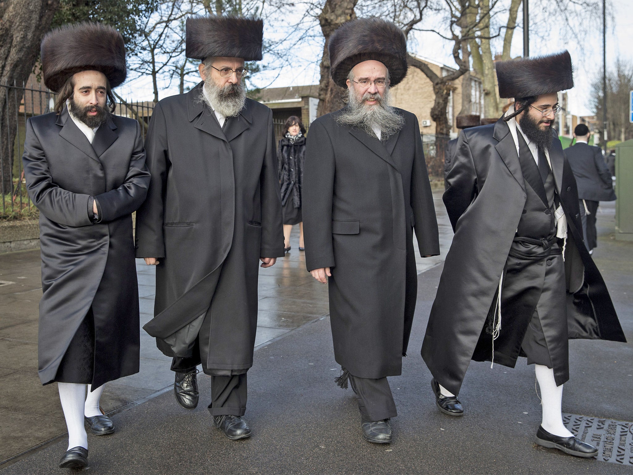 Jewish Families Wearing Traditional Clothing