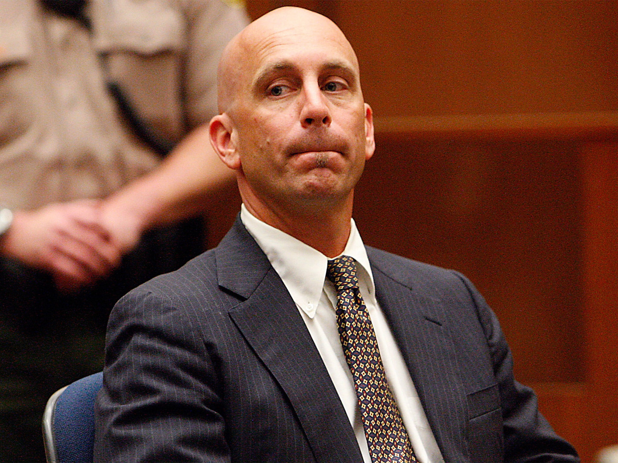 &#13;
Bruce Lisker during a 2009 court appearance in Los Angeles (Getty)&#13;