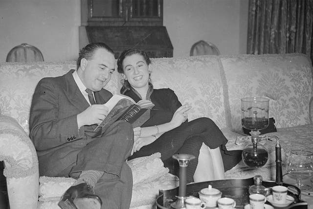 Publishing magnate George Weidenfeld with his then wife, Jane Sieff, in 1952