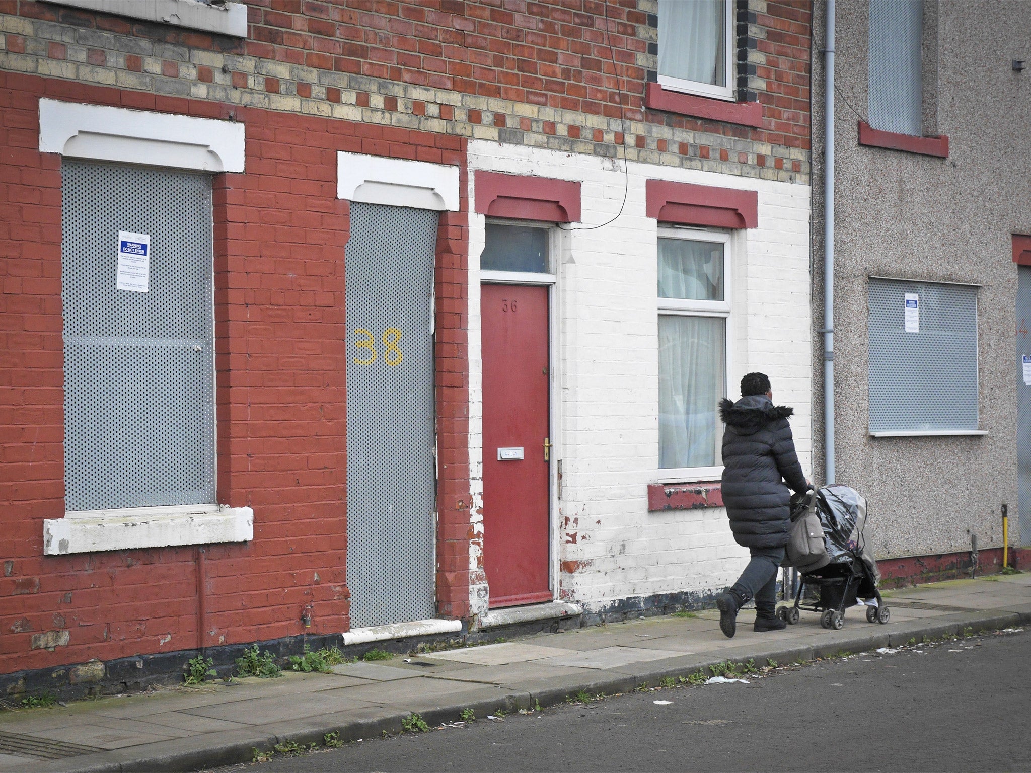 The teenager was among those housed in Middlesbrough, where it was revealed last month that the homes of asylum seekers could be identified by their red doors