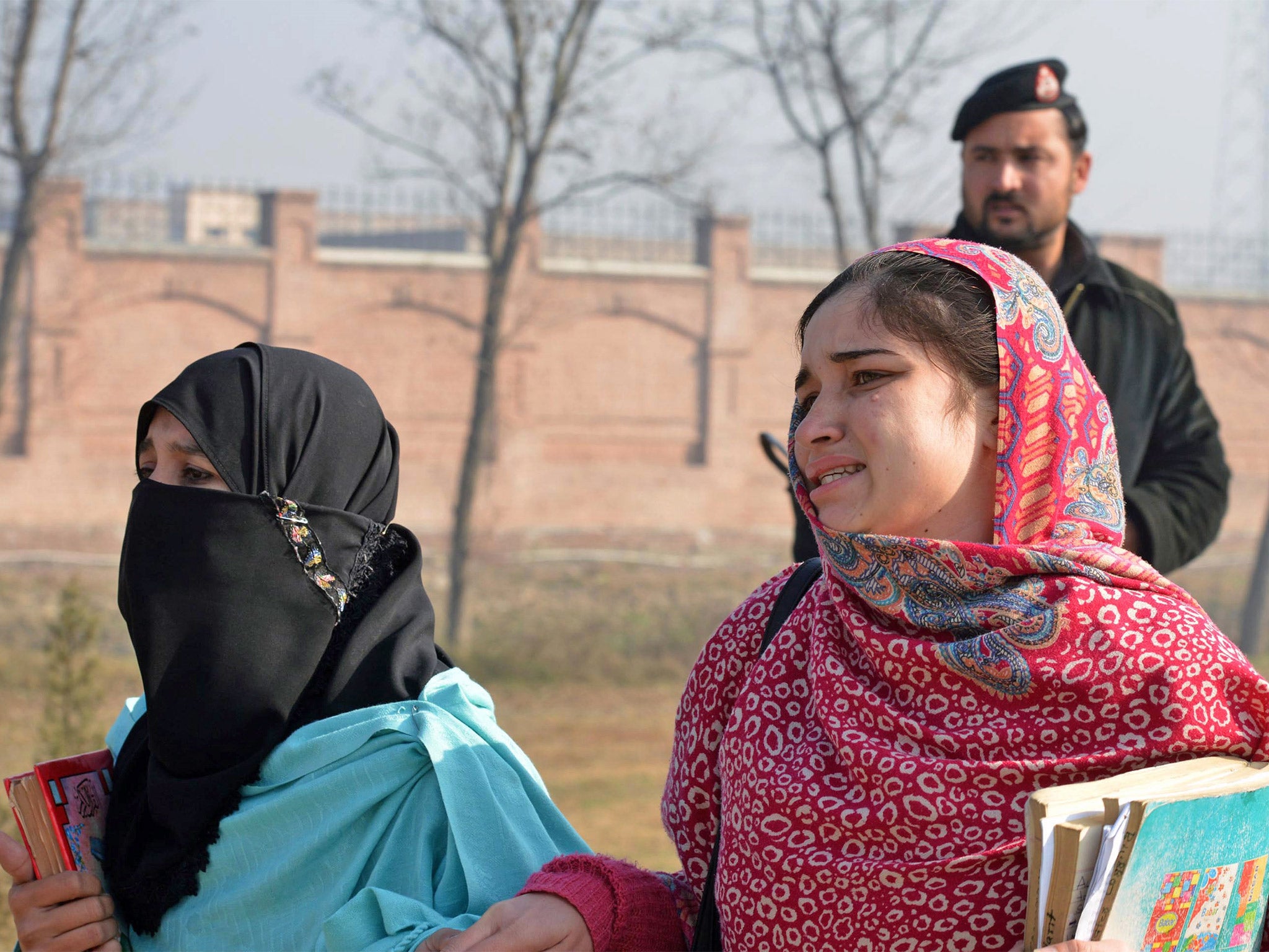 Student of Bacha Khan university react after the attack (Getty)