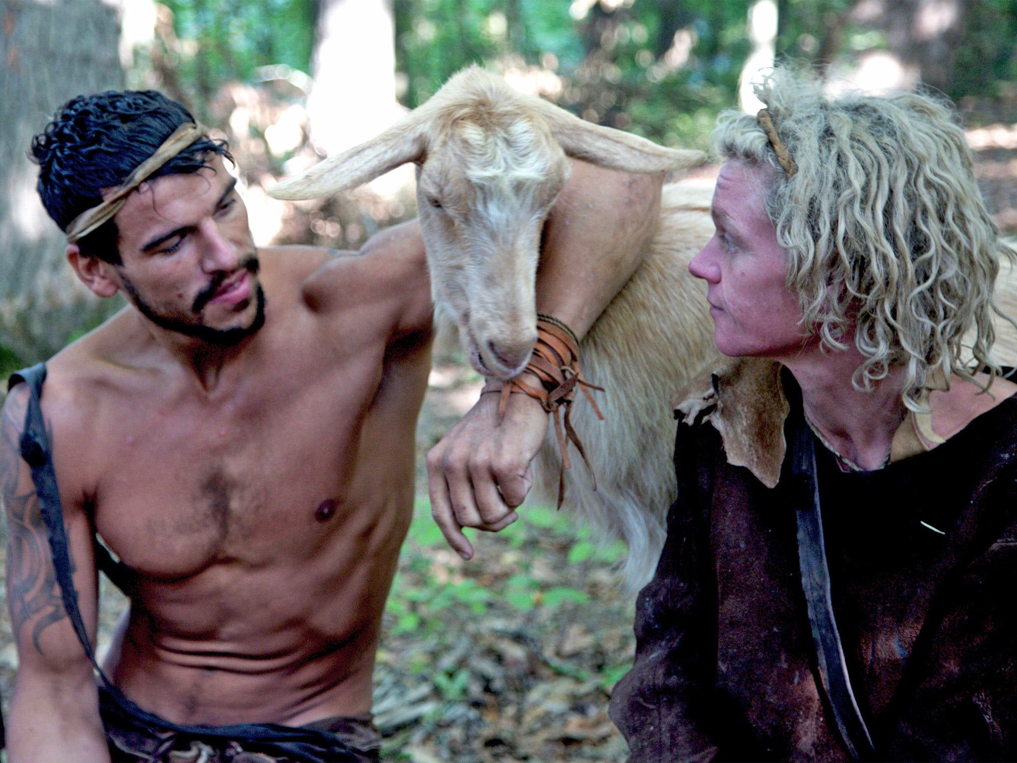 Back to nature: contestants re-create the Stone Age in ‘10,000 BC: Two Tribes’
