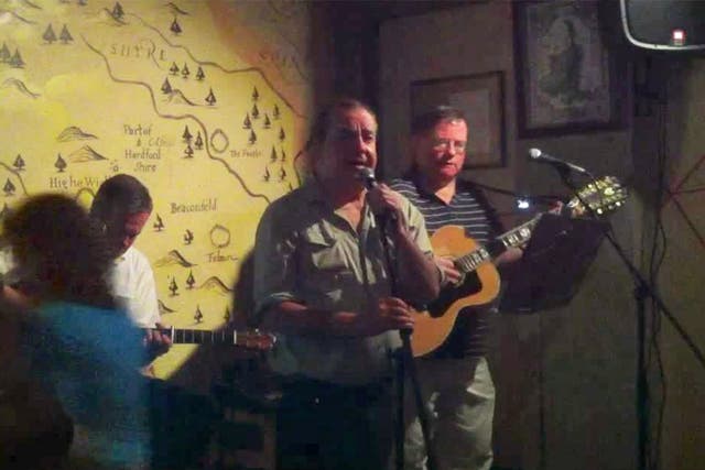 Andy M Stewart performing with friends in 2011