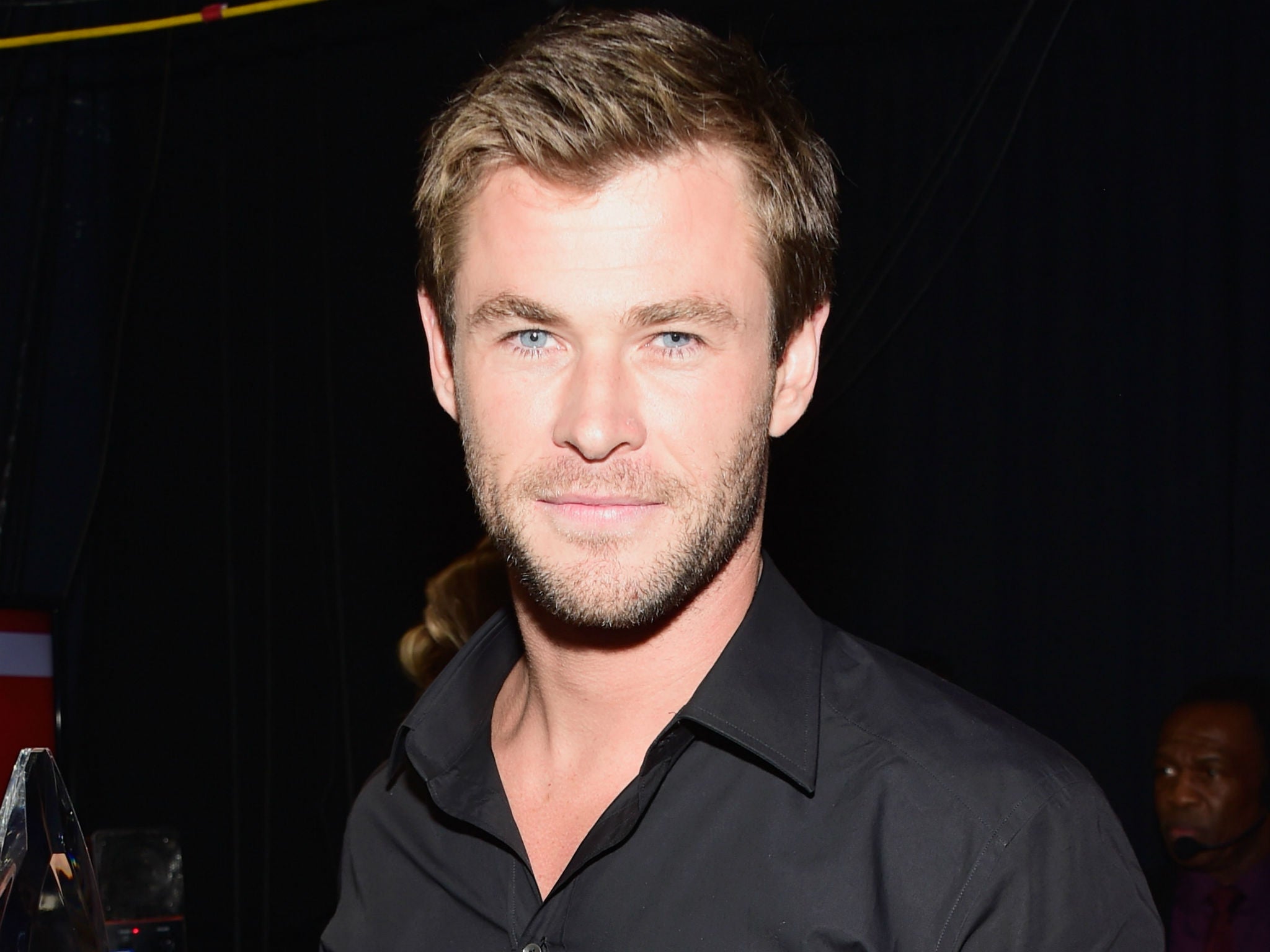 Hemsworth was captured by his brother Luke