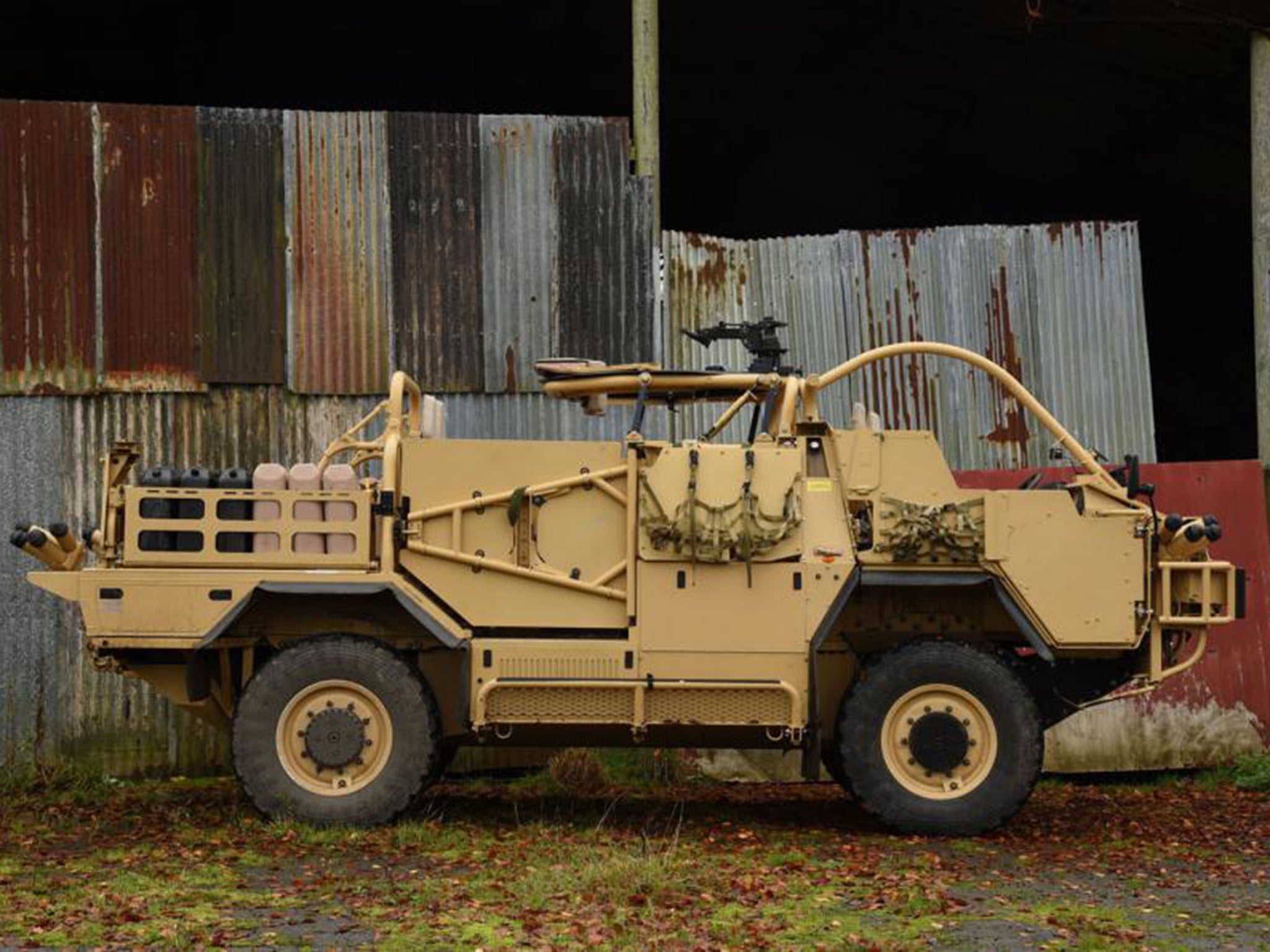 &#13;
The Jackal can carry up to five men and has a 2.1-tonne payload.&#13;