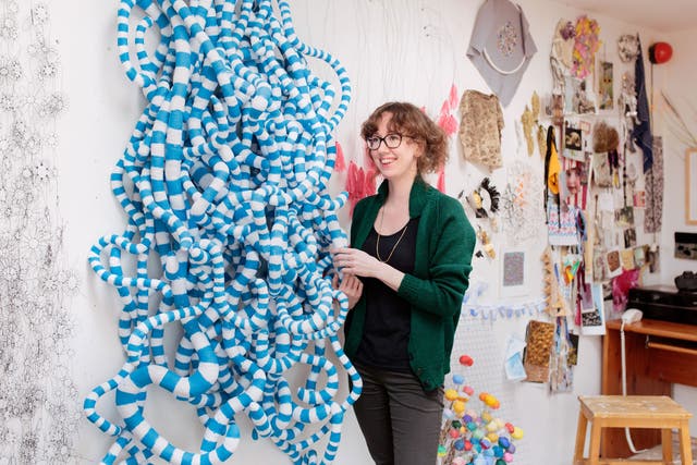 Material world: Anna Ray in her studio in Hertfordshire