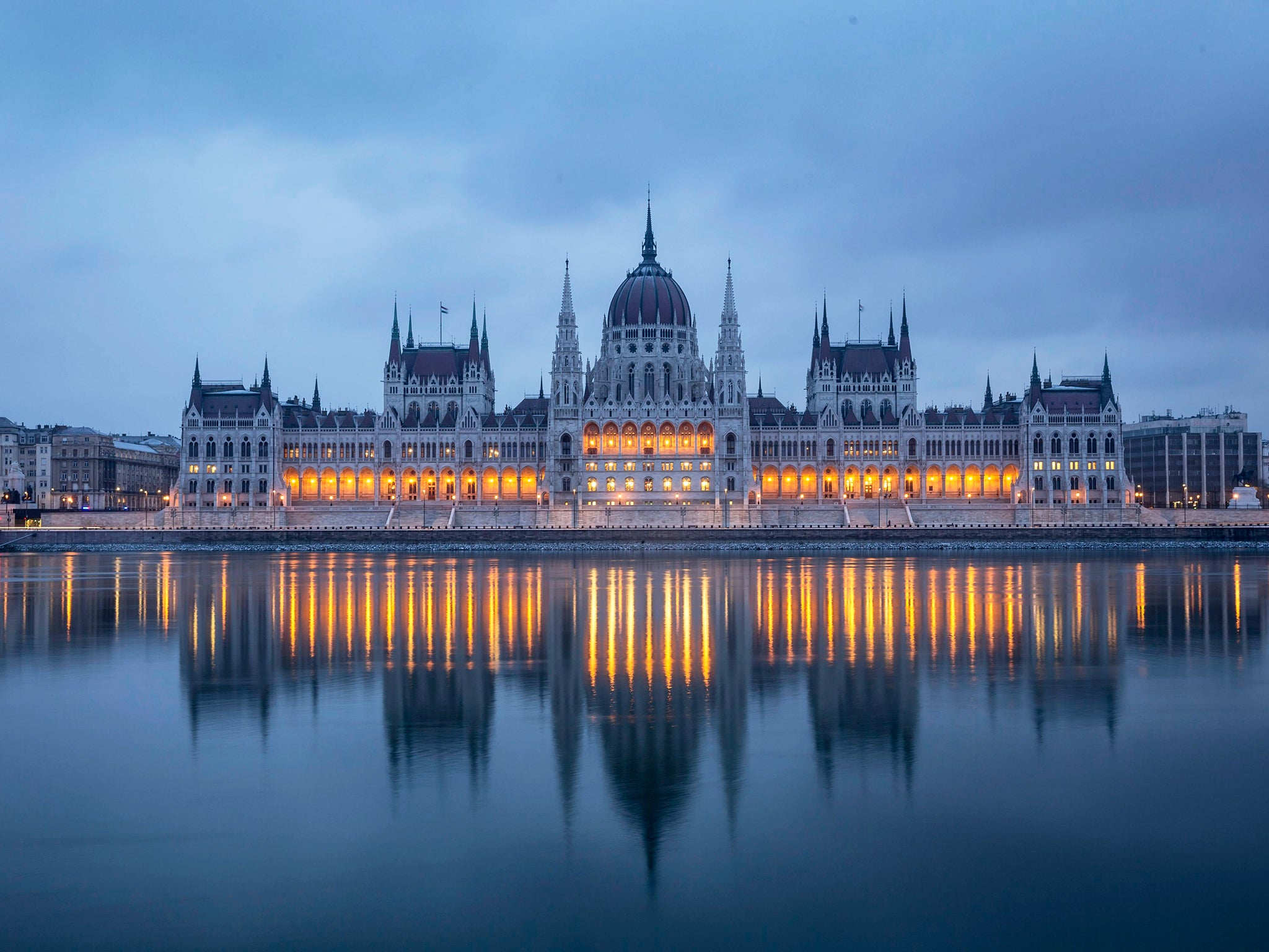 Hungary's parliament buildings in Budapest