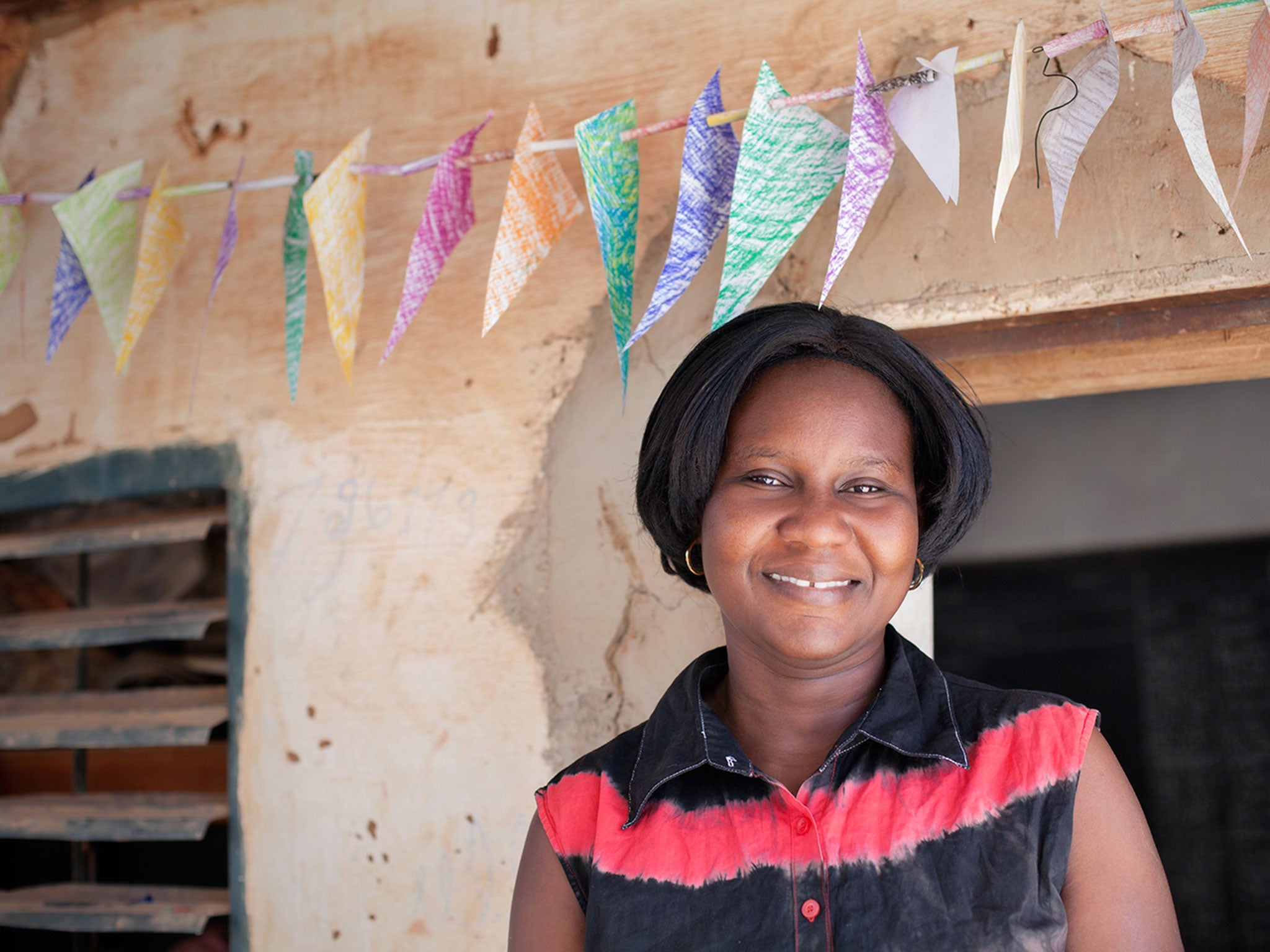 Martine Kabore, who works at a shelter for young girls who have experienced forced marriage, early pregnancy and sexual violence, photographed by Leila Alaoui in Ouagadougou, Burkina Faso, on 13 January (Supplied)