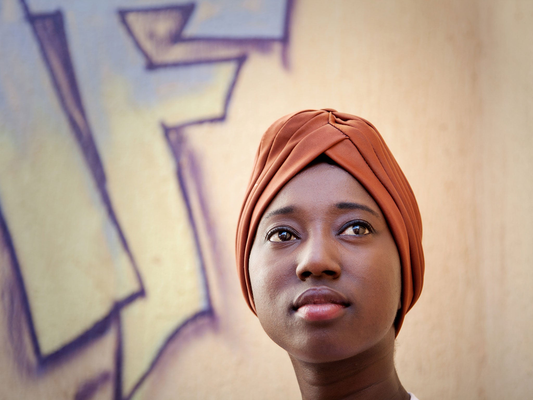 Slam artist Malika Ouattara, known as 'Malika La Slammeuse', photographed by Leila Alaoui in Ouagadougou, Burkina Faso on 13 January (Supplied)