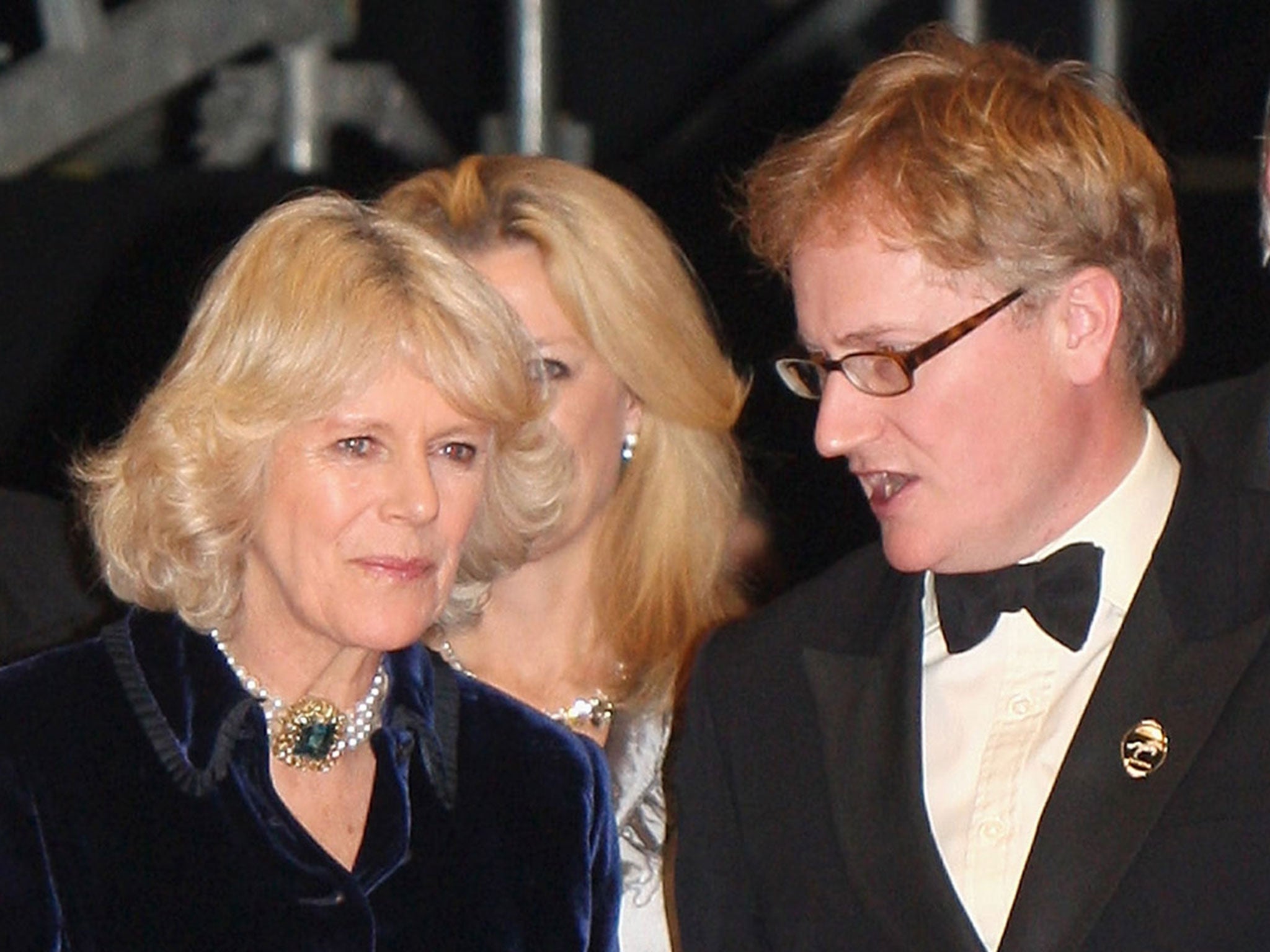 Camilla, Duchess of Cornwall, with event organiser Simon Brooks-Ward in 2008