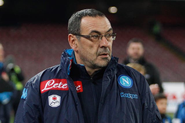 Napoli head coach Maurizio Sarri