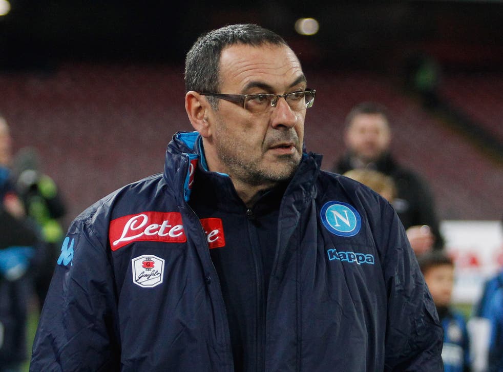 Napoli head coach Maurizio Sarri