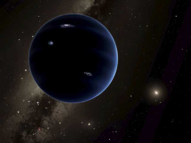 Out of this world: an artist’s rendition of the view from ‘Planet Nine’ back towards the Sun