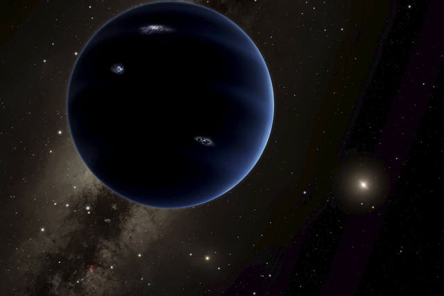 Out of this world: an artist’s rendition of the view from ‘Planet Nine’ back towards the Sun
