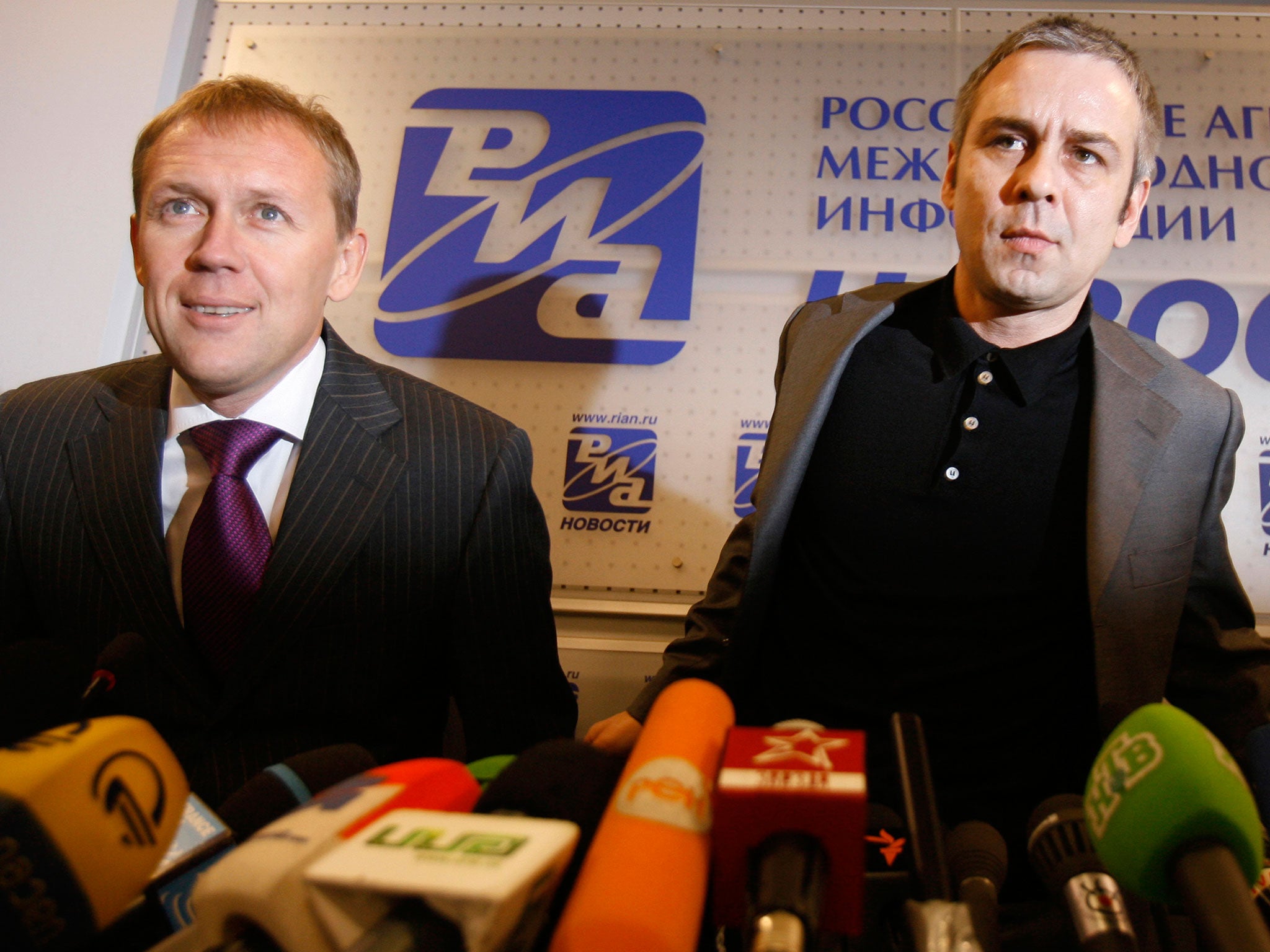 The named killers Andrei Lugovoi, left, and Dmitri Kovtun, whom Russia refused to extradite
