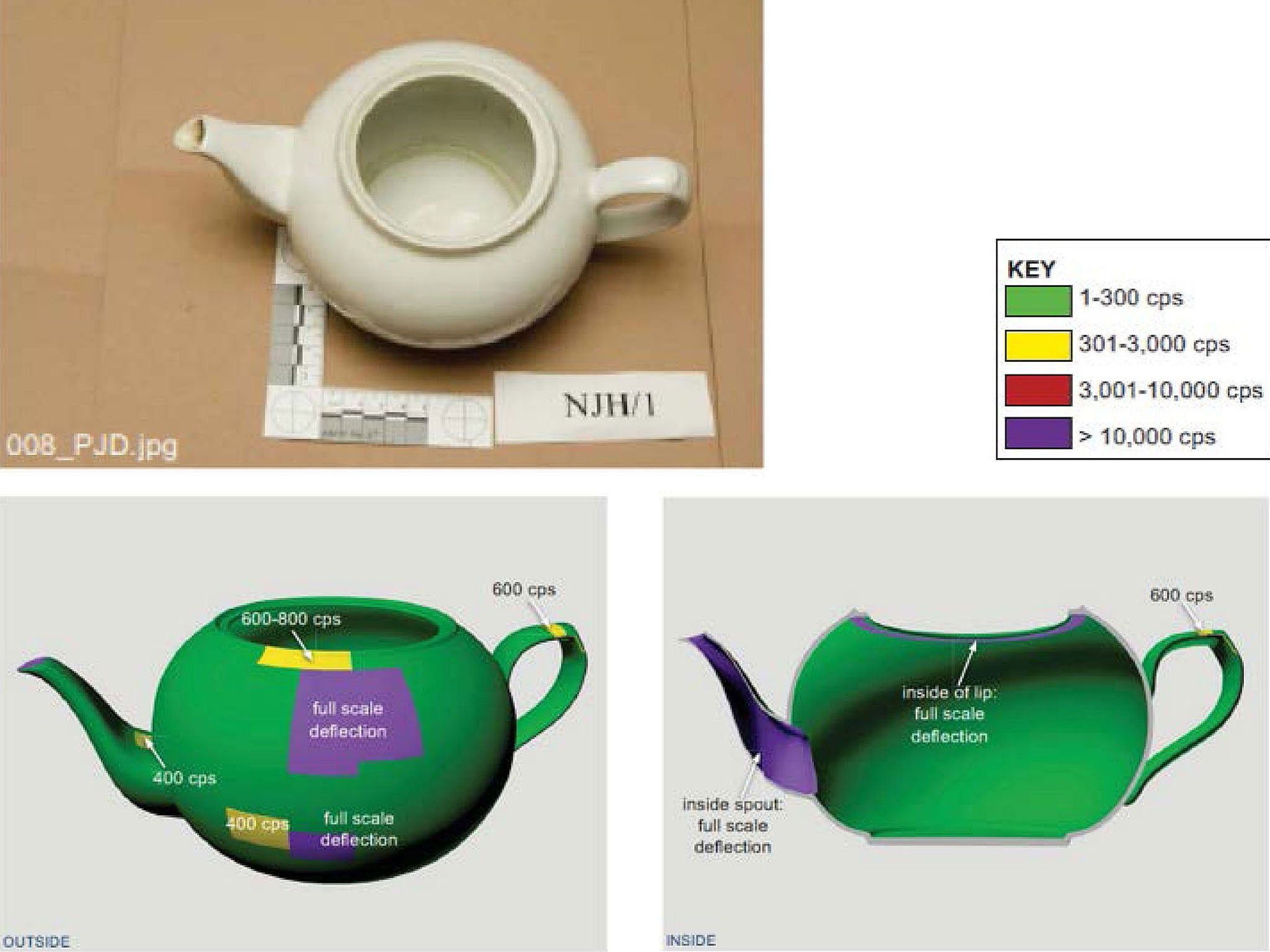 A photo issued by the inquiry of the teapot used to poison Litvinenko with polonium 210