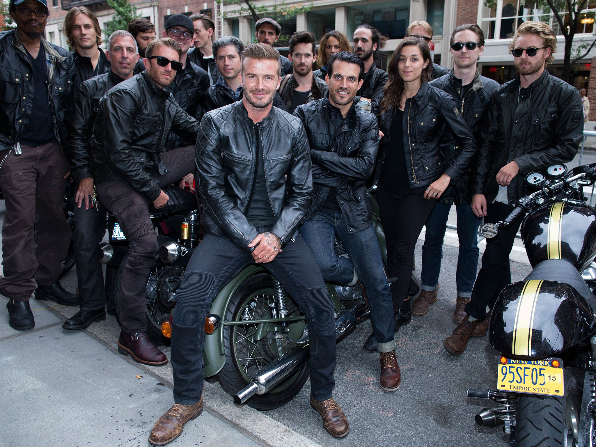 Belstaff, promoted by David Beckham, began producing waterproof jackets for motorcyclists in 1924