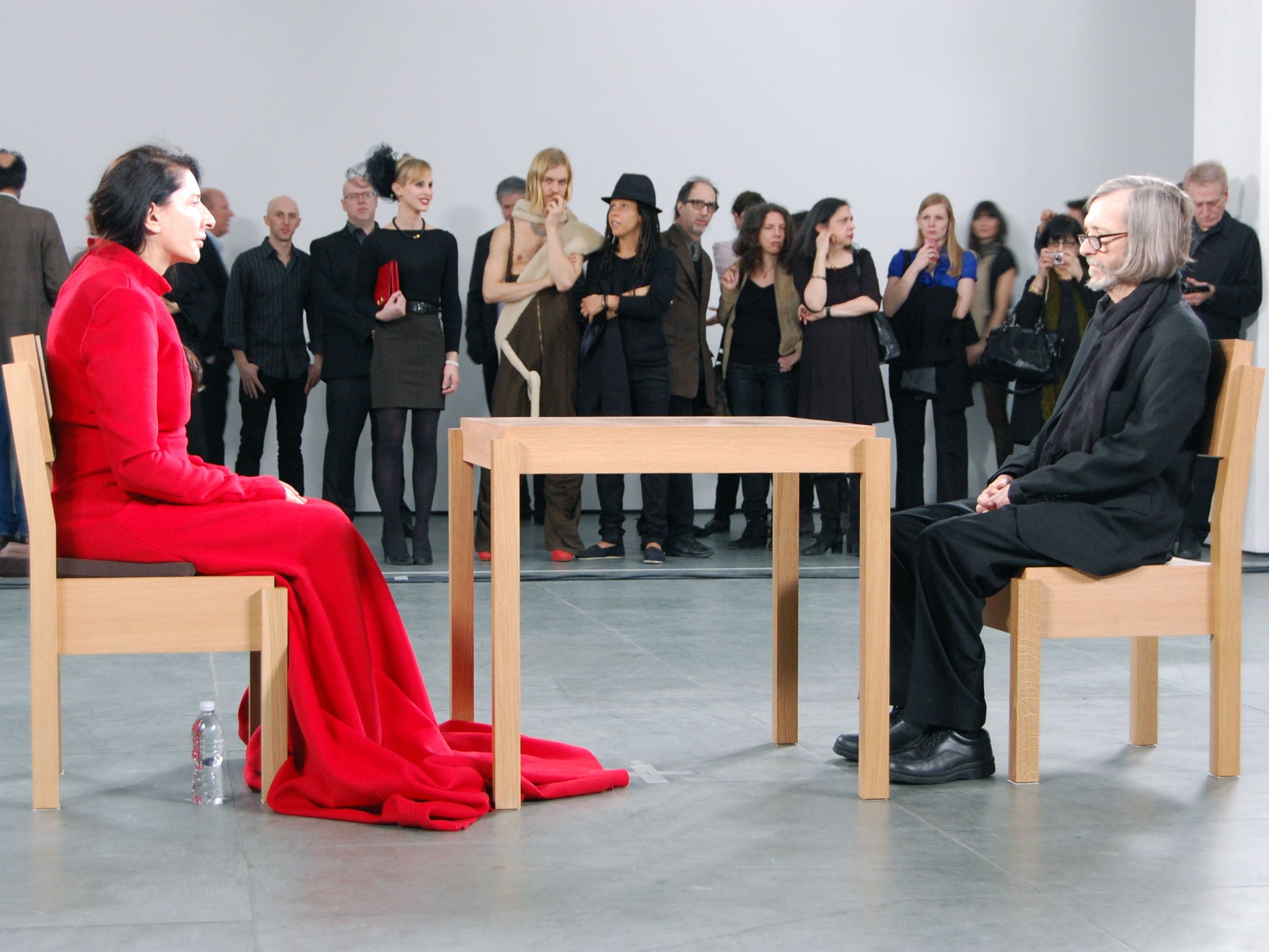 Marina Abramovic performs The Artist is Present at Moma in 2010