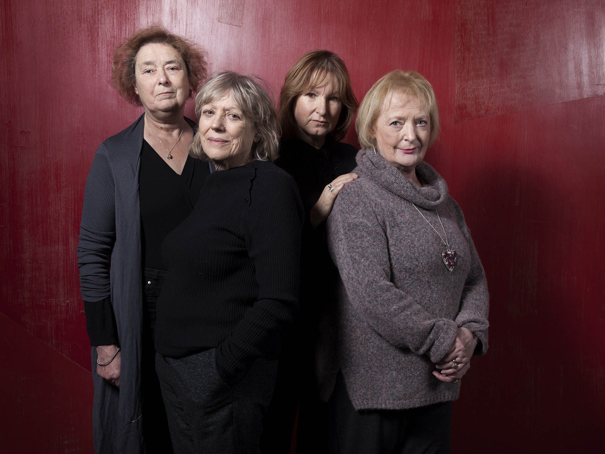 Linda Bassett, Kika Markham, Deborah Findlay and June Watson, whoe are appearing in Escaped Alone