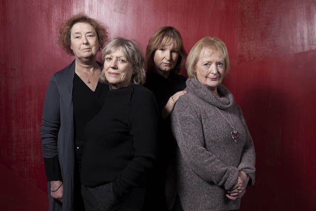 Linda Bassett, Kika Markham, Deborah Findlay and June Watson, whoe are appearing in Escaped Alone