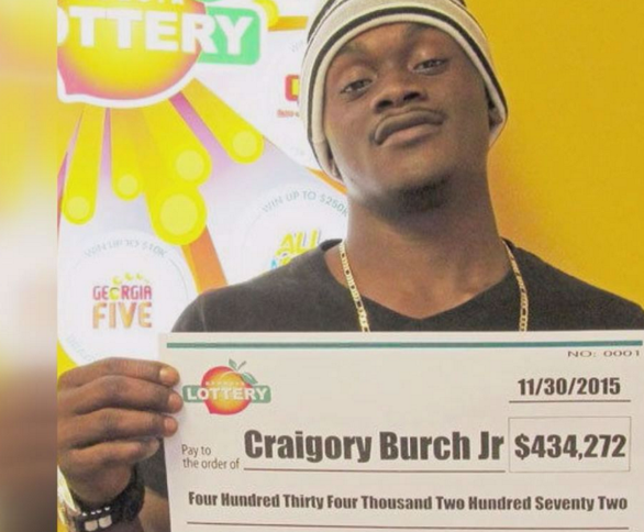 Craigory Burch won the lottery last November