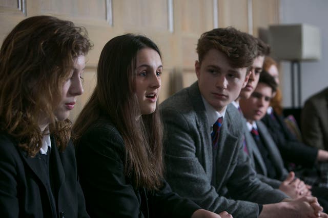 Pupils from Brighton College discuss the new gender-neutral uniform policy at the East Sussex school