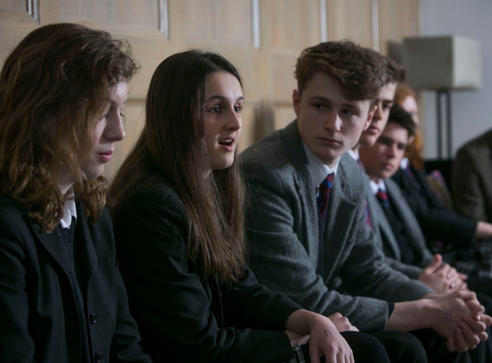 Pupils from Brighton College discuss the new gender-neutral uniform policy at the East Sussex school