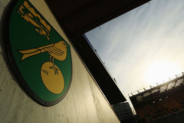 A view of Norwich's Carrow Road ahead of the clash with Liverpool