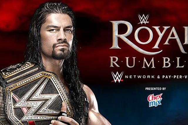 Roman Reigns defends his WWE World Heavyweight title at the Royal Rumble
