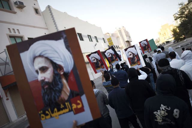 Bahraini Shia protest at Sheikh Nimr’s execution