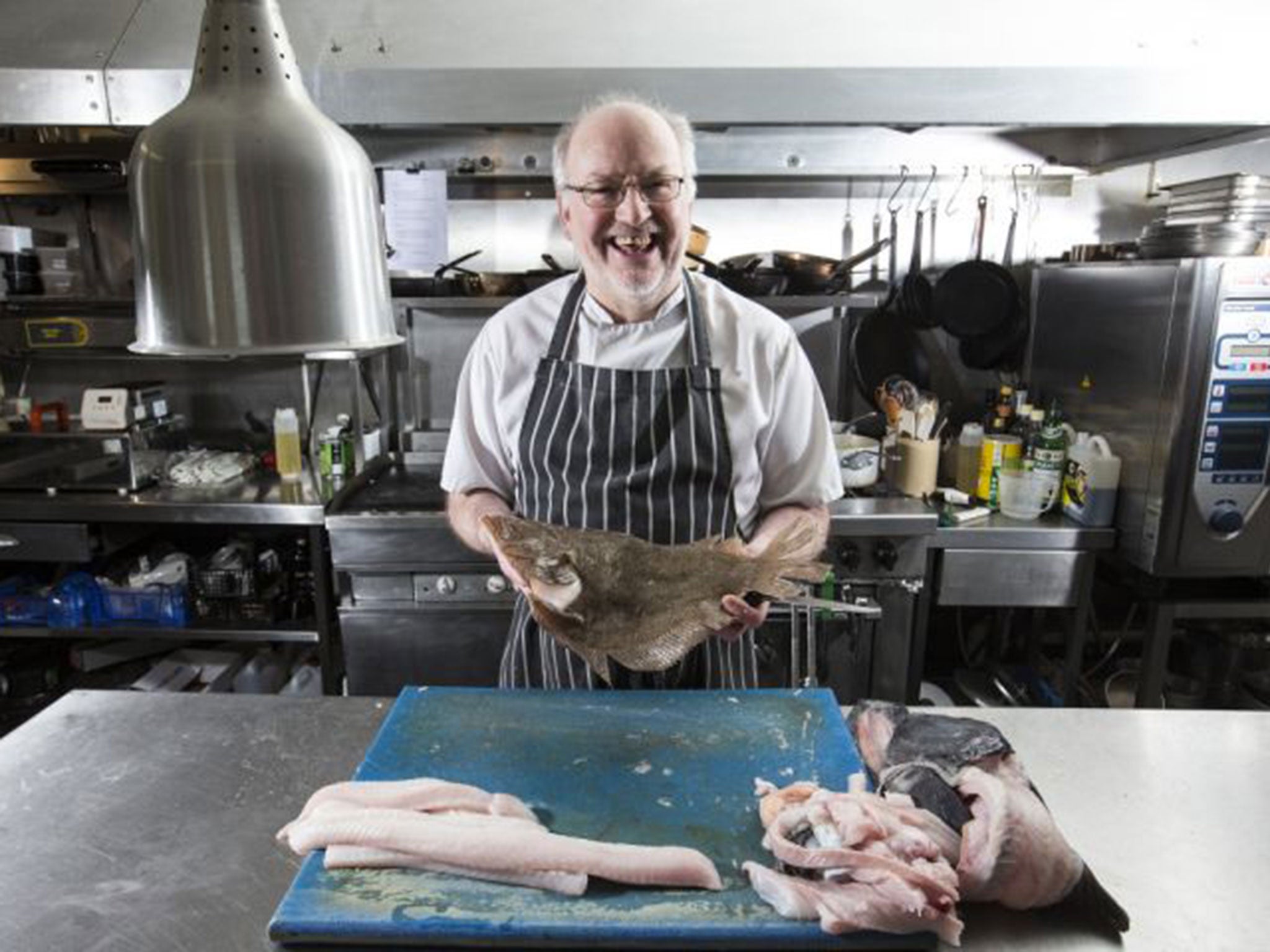 Chef Jim Cowie at The Captain’s Galley in Scrabster, Caithness