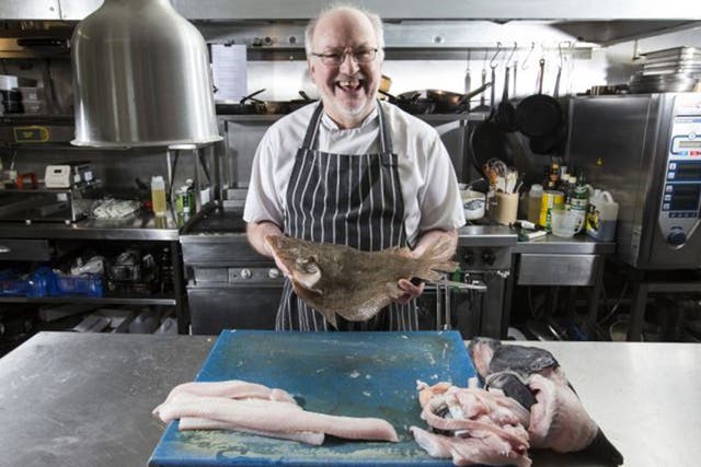 Chef Jim Cowie at The Captain’s Galley in Scrabster, Caithness