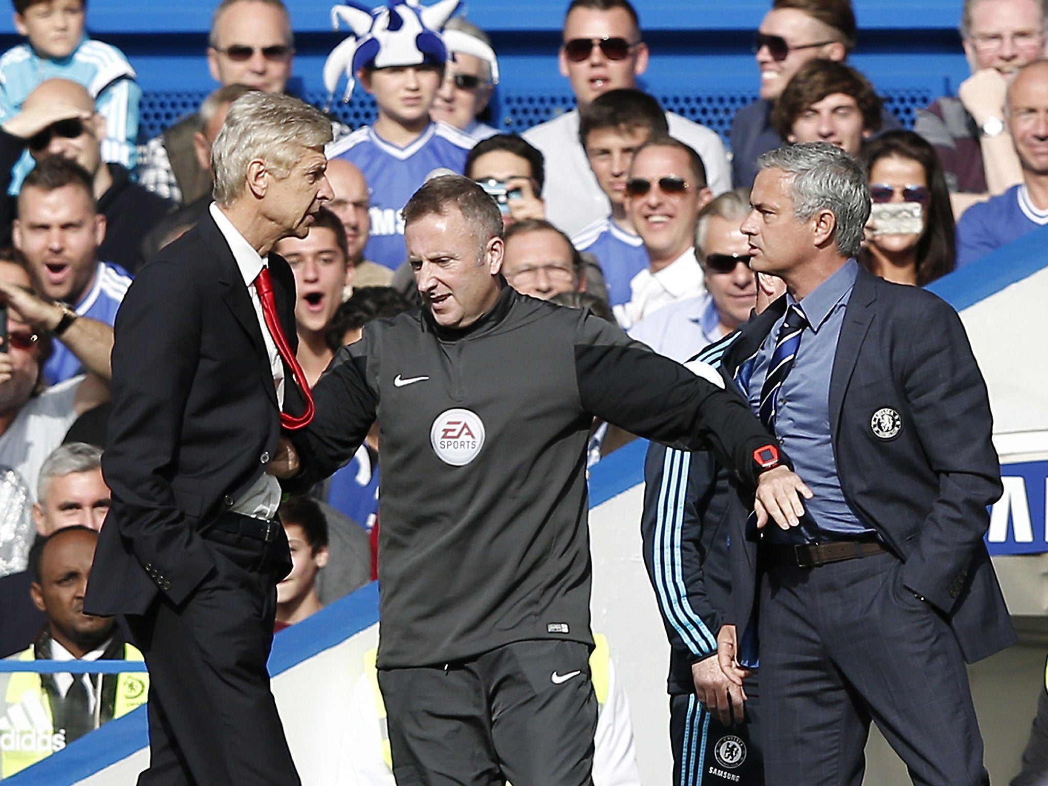 Wenger and Mourinho clashing in 2014