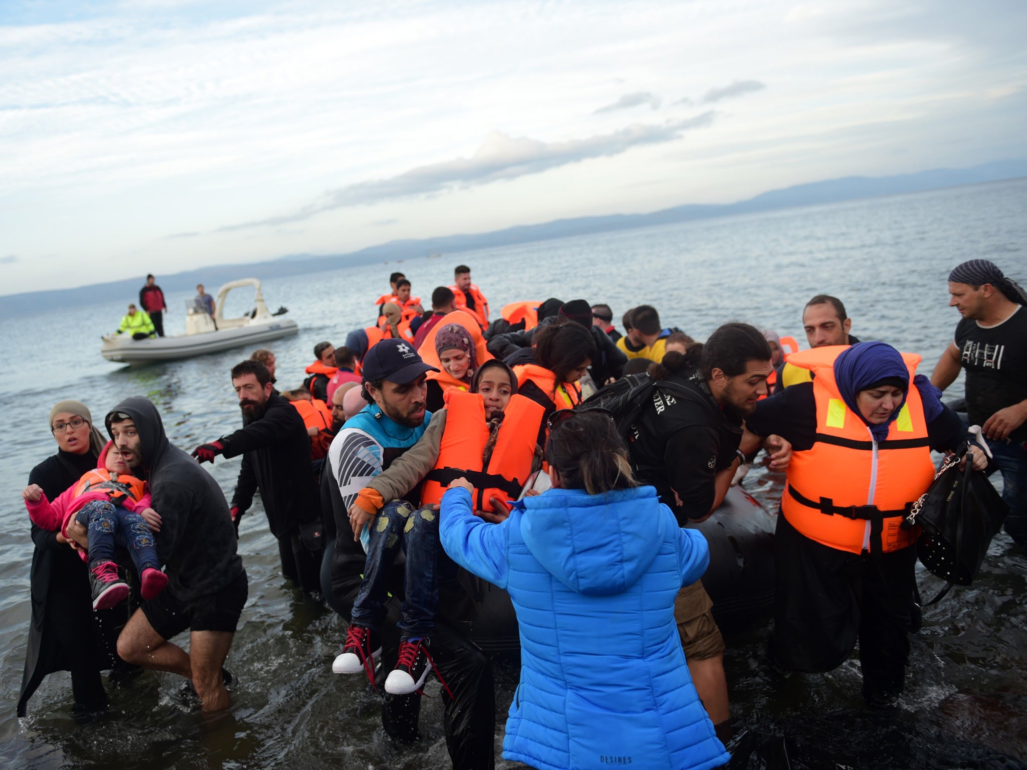 Image result for Greek islanders help asylum seekers