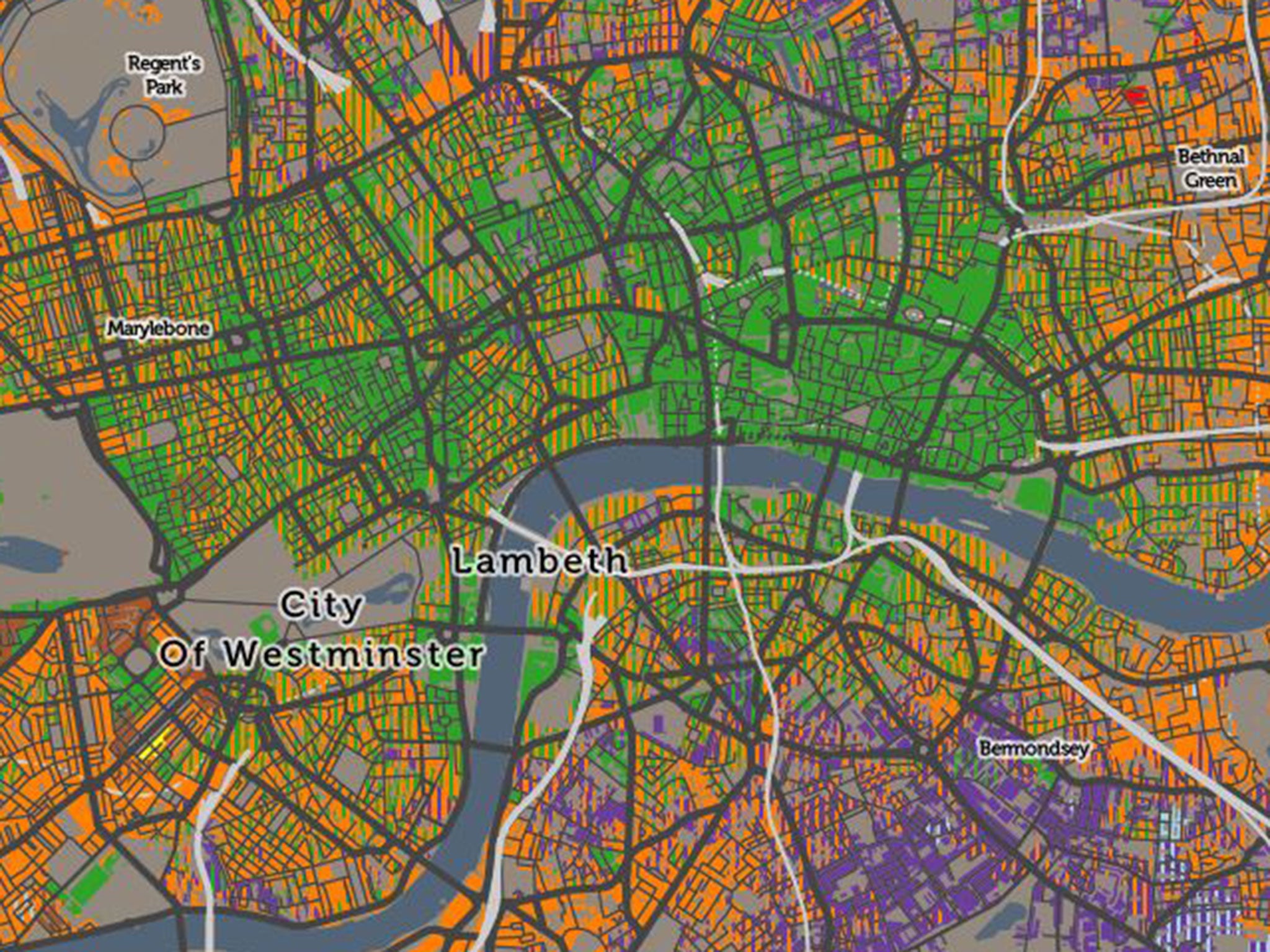 Within the City of London people predominantly travel to work on foot