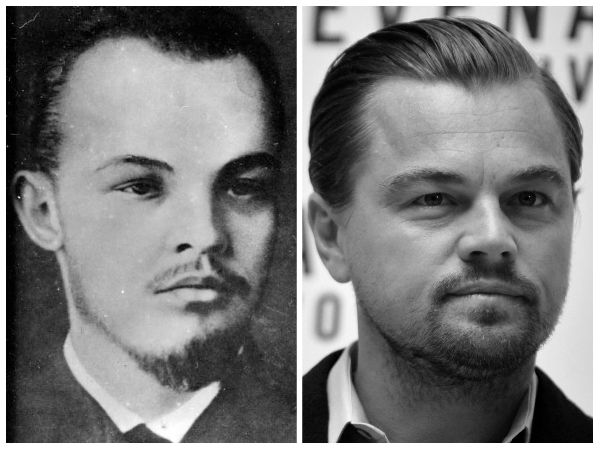 Lenin/Leonardo DiCaprio promoting The Revenant
