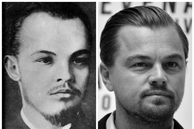 Lenin/Leonardo DiCaprio promoting The Revenant