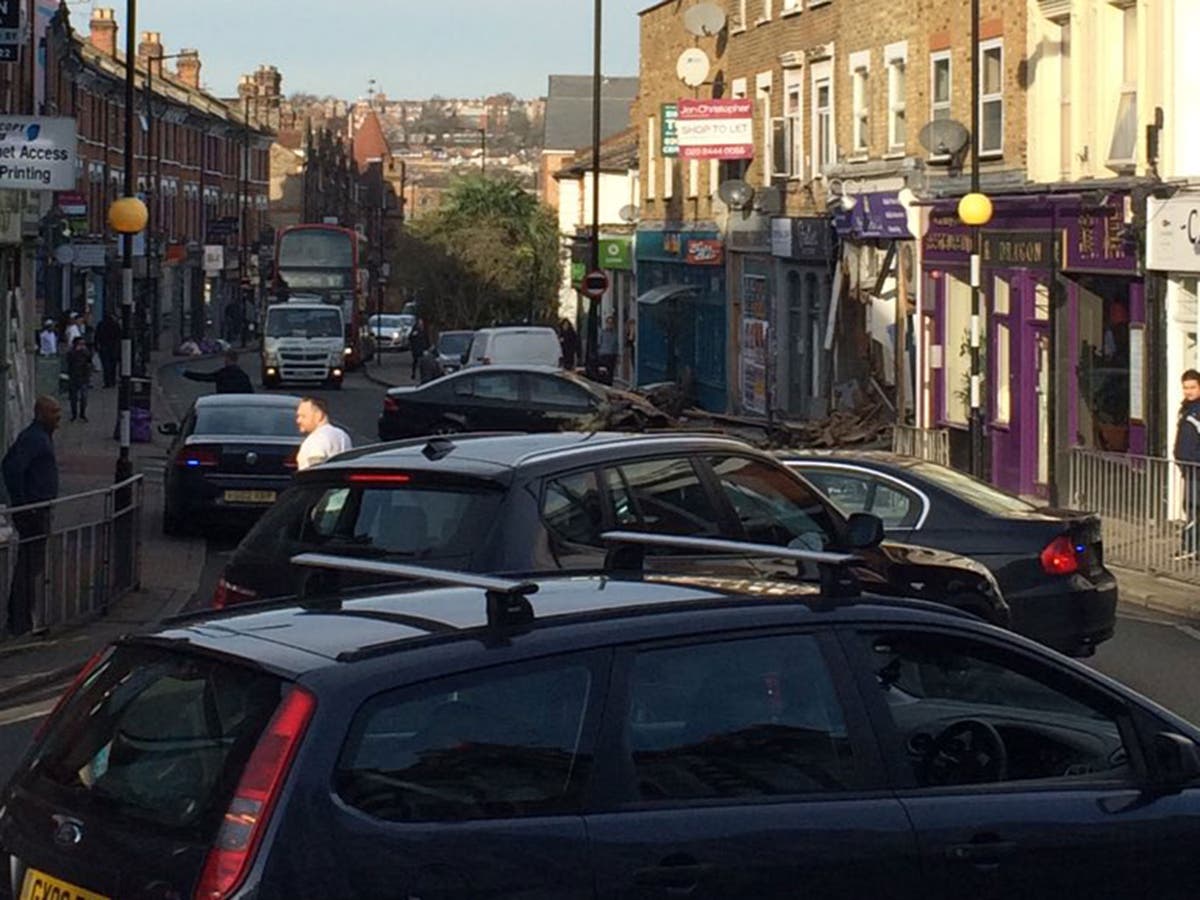 Car crashes into shop in London's Crouch End after police chase The