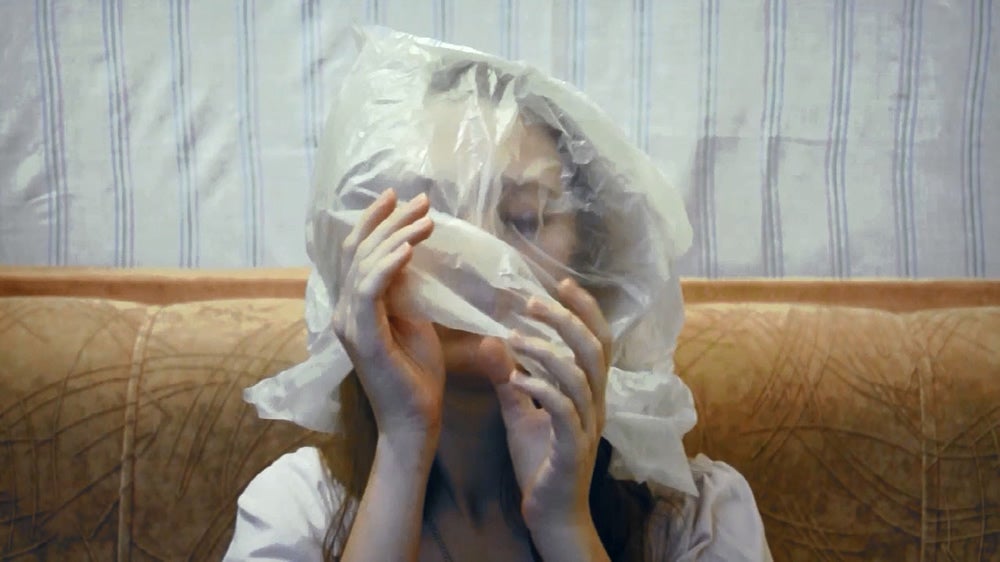 A still from Anastasia Vepreva's 2014 video 'Bag' (Press image)