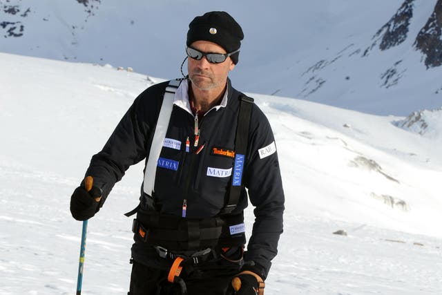 Army officer Henry Worsley, 55, from Fulham, London, who has died in an Argentinian hospital after suffering from exhaustion and dehydration 30 miles short of crossing the Antarctic unsupported