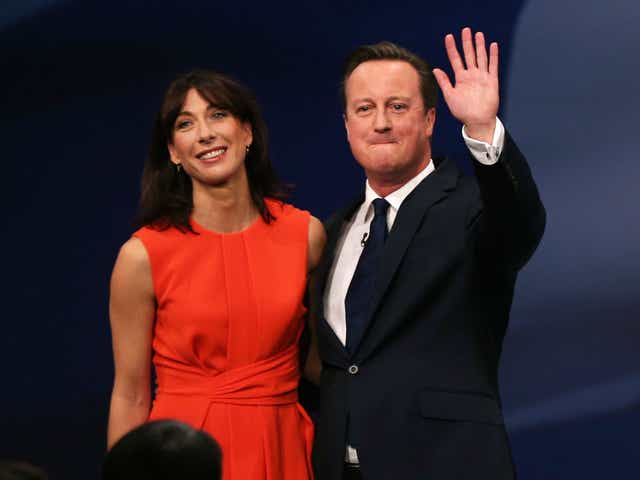 The Camerons at the Conservative party conference in October 2015